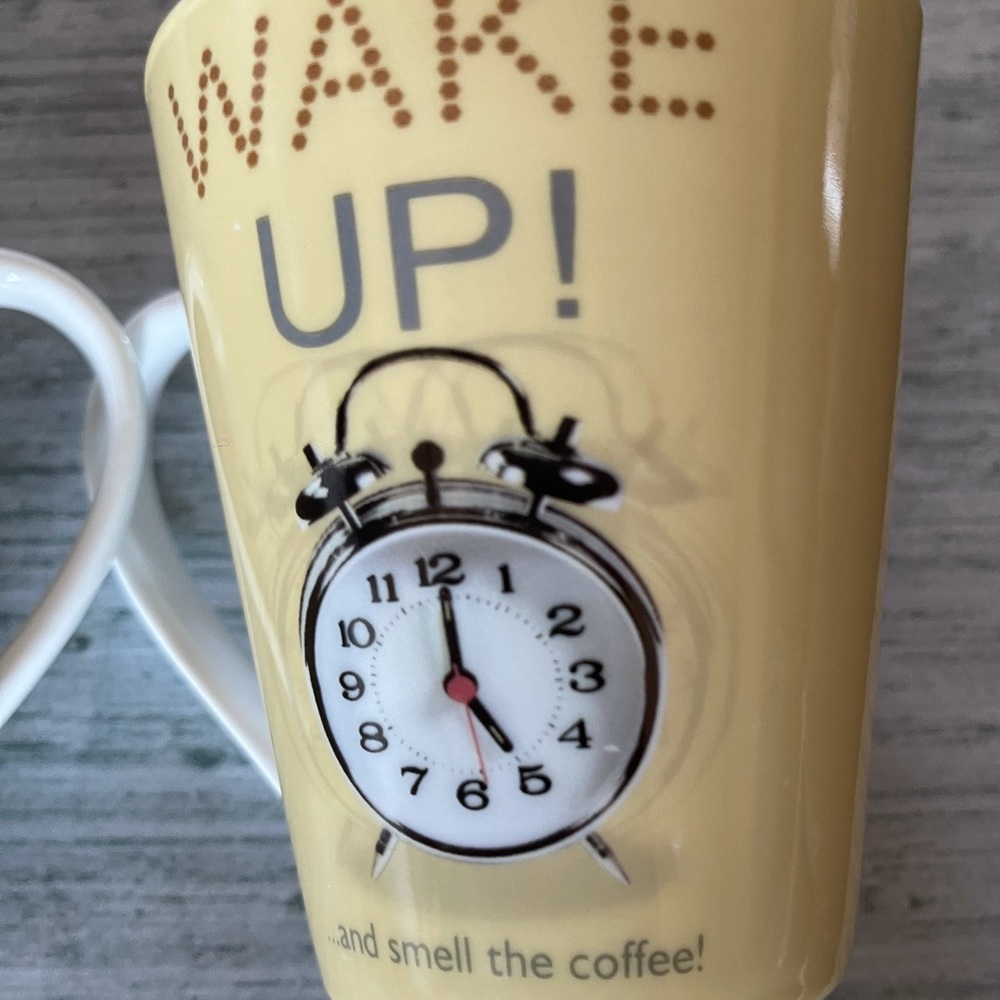 ⭕️Wake- Up and Smell the Coffee -  2 Cups - Picture 2 of 5